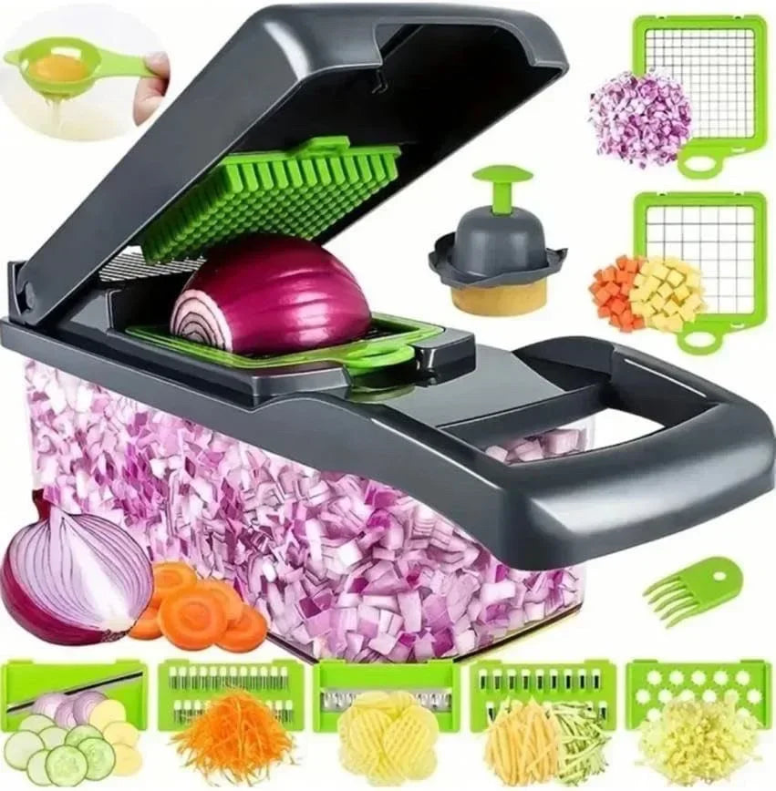 1416 in 1 Vegetable Chopper Handle Food Grate Food Chopper