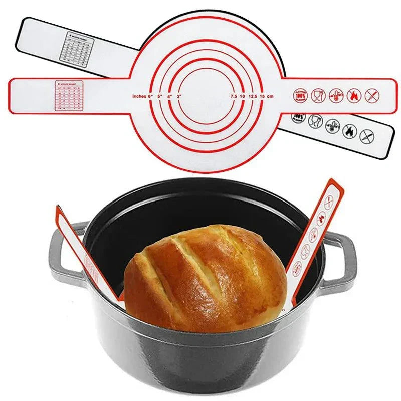 1PC Silicone Baking Mat Long Handle Sling Non-Stick Bread Kneading Pad