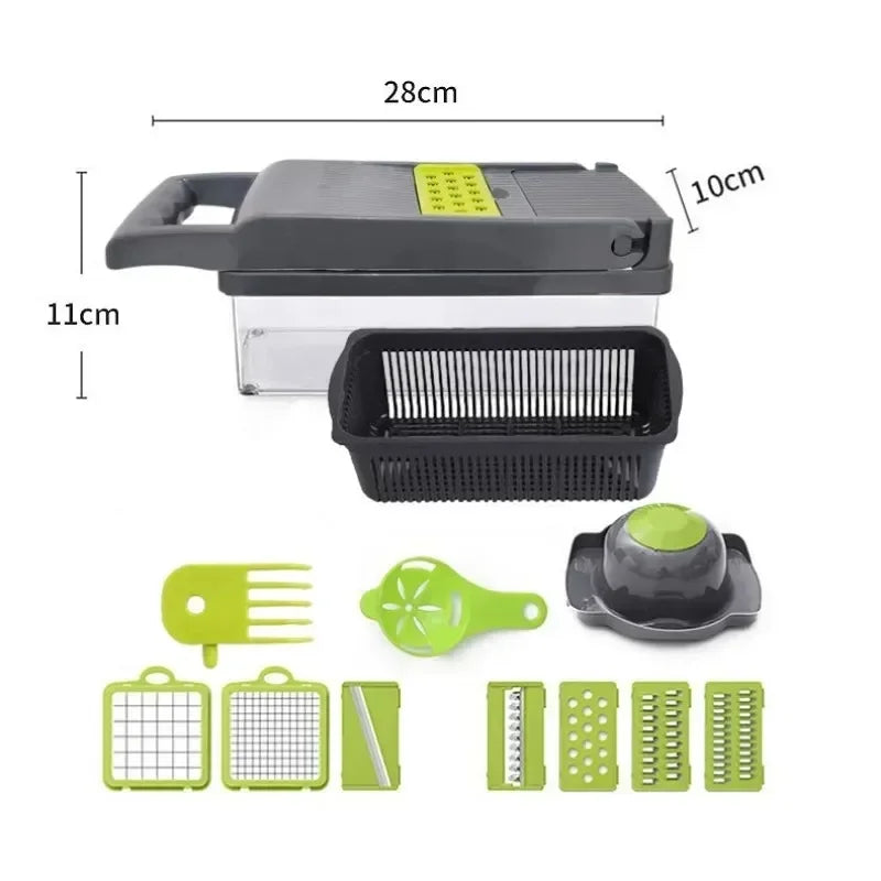 1416 in 1 Vegetable Chopper Handle Food Grate Food Chopper