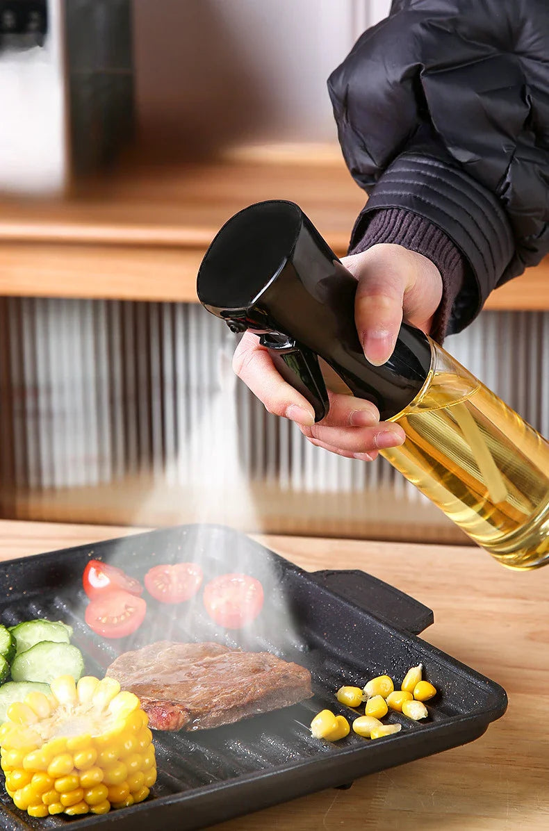 Black Cooking Oil Container White Transparent Kitchen Oil Bottle Cooking Oil 