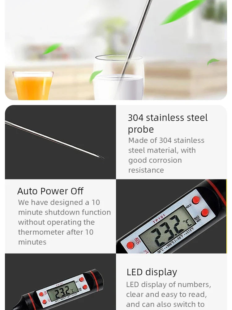  Kitchen Baking Thermometer Electronic Probe Type Digital 