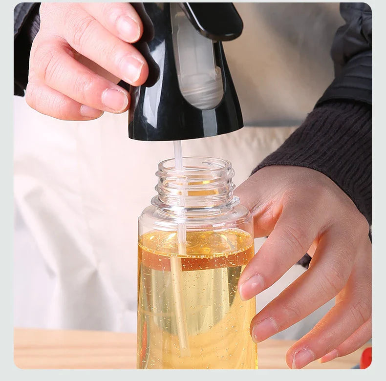 Black Cooking Oil Container White Transparent Kitchen Oil Bottle Cooking Oil 