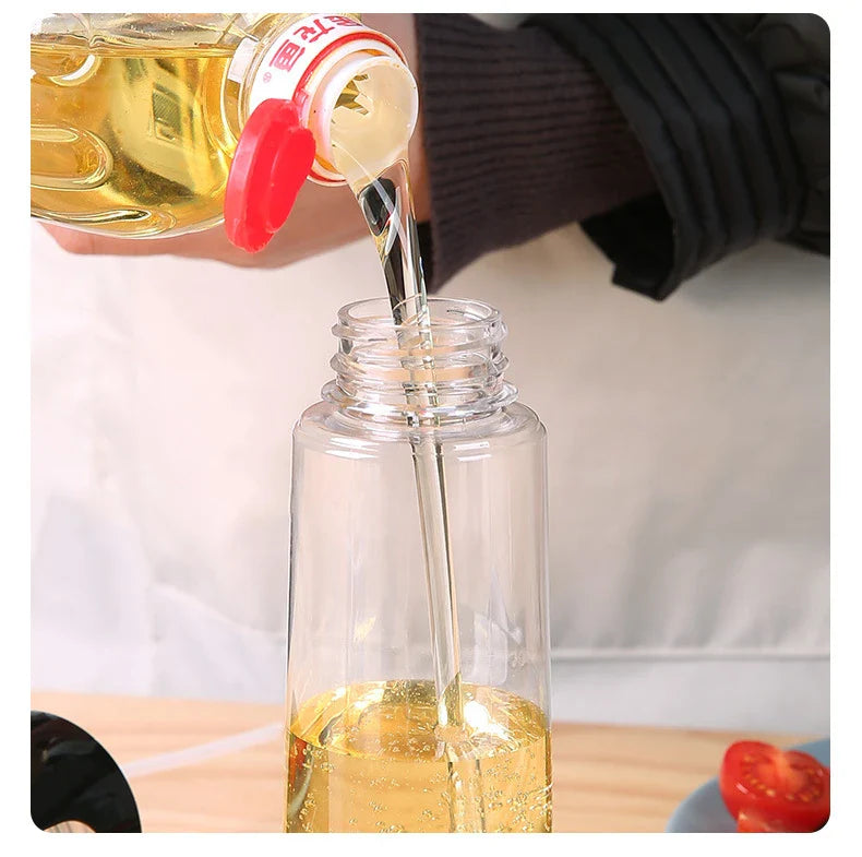 Black Cooking Oil Container White Transparent Kitchen Oil Bottle Cooking Oil 