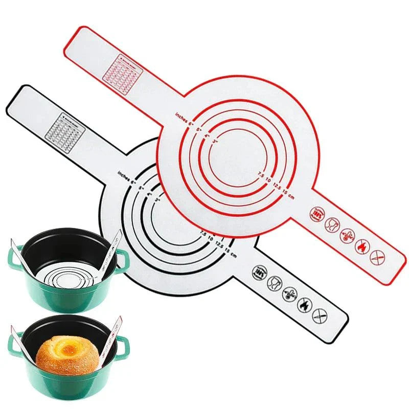 1PC Silicone Baking Mat Long Handle Sling Non-Stick Bread Kneading Pad