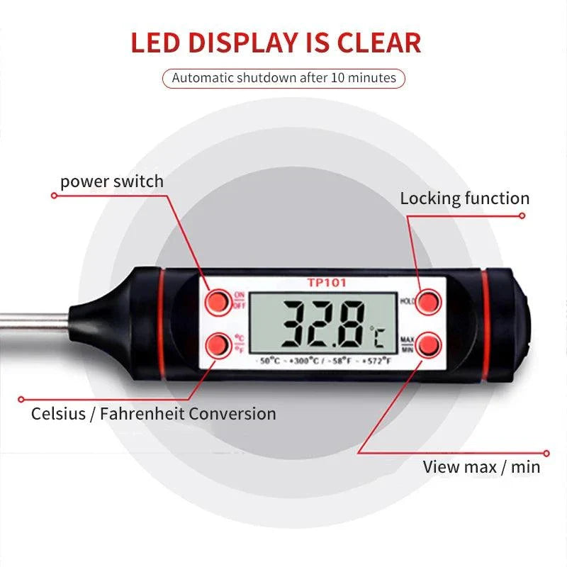  Kitchen Baking Thermometer Electronic Probe Type Digital 