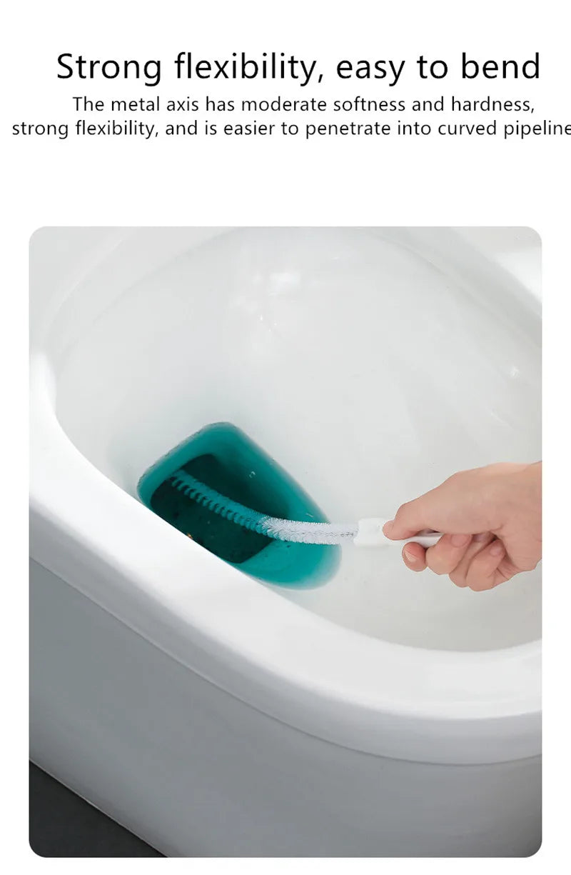 Pipe Dredging Brush Long Clean Kitchen Bathroom Hair Sewer Sink Cleani