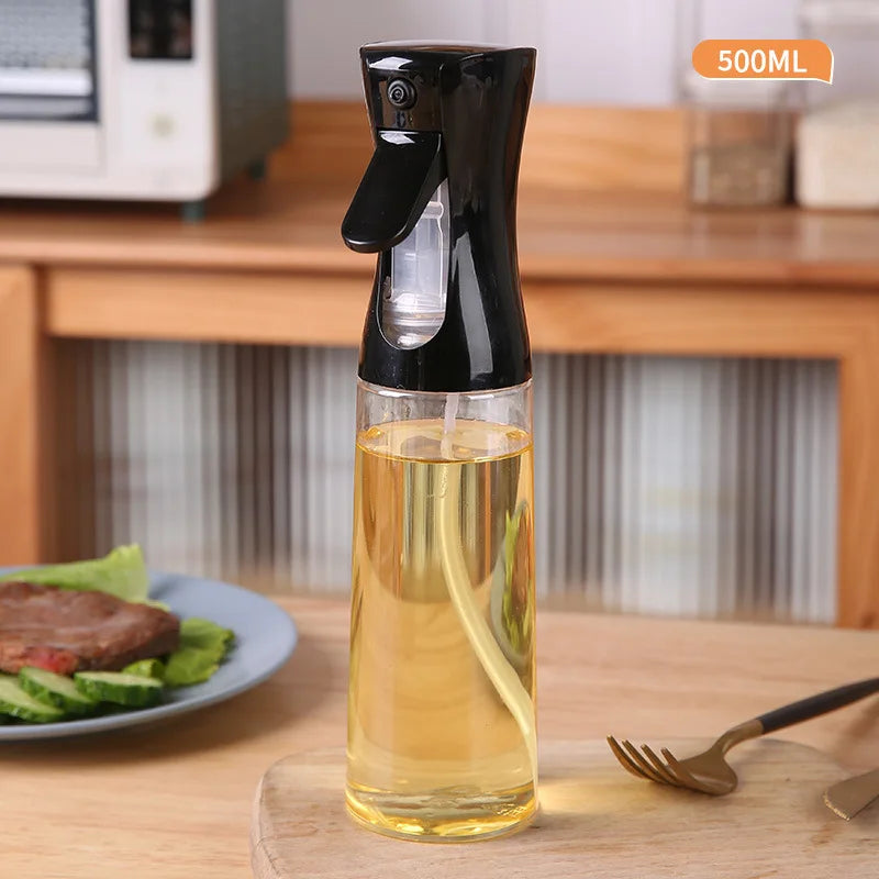 Black Cooking Oil Container White Transparent Kitchen Oil Bottle Cooking Oil 